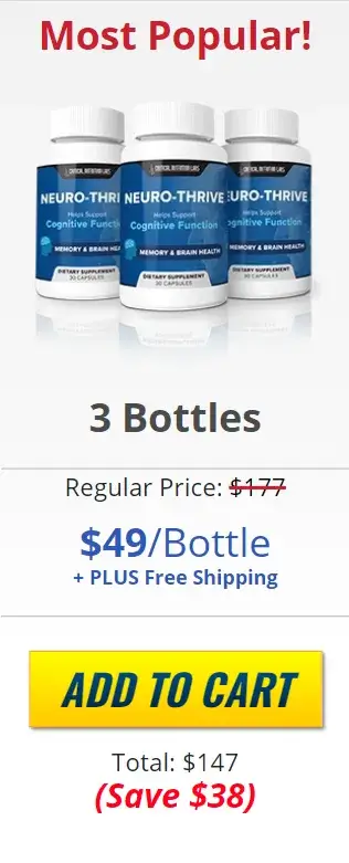 Neuro-Thrive 3 bottles